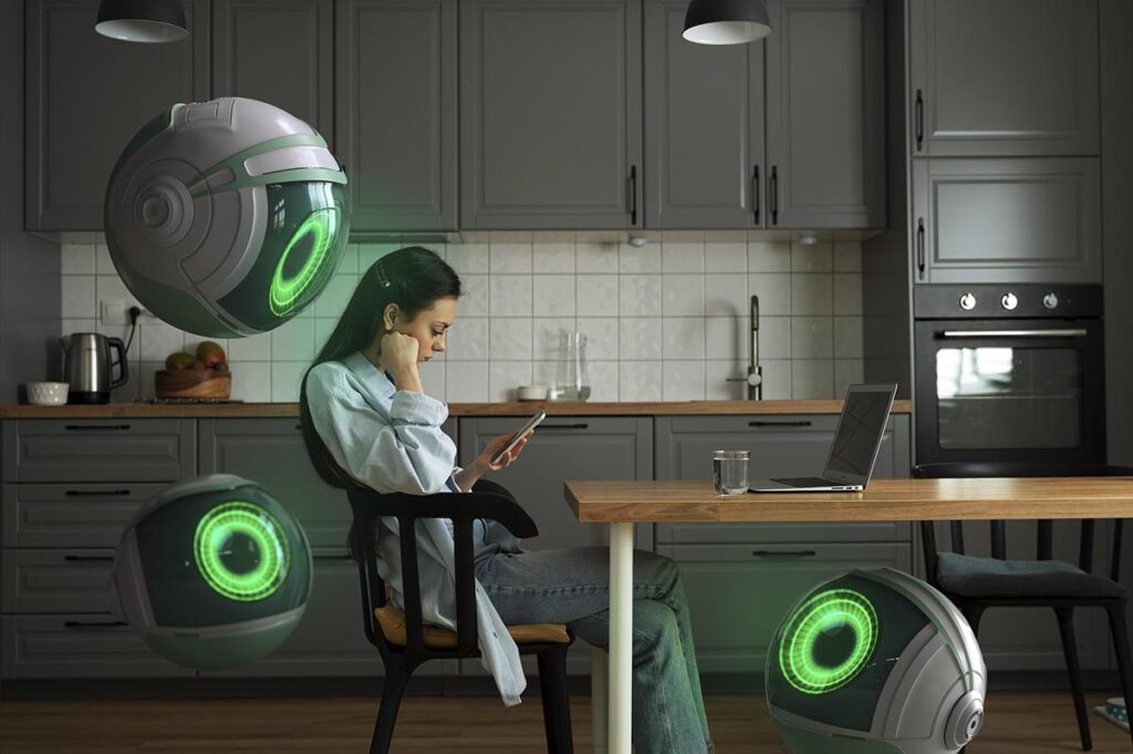 Illustration av ett AI-system som skickar ett hotfullt e-postmeddelande – symboliserar Anthropics säkerhetsforskning om utpressning hos agentiva AI-modeller 2025